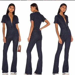 WeWoreWhat Dark Indigo Denim Jumpsuit